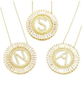 Austrian Crystals Initial Necklace The Tegai